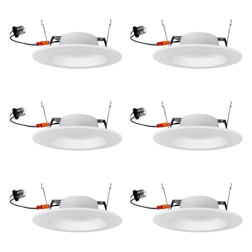 5/6 in. Adjustable White 75 Watt Equivalent Housing Required Round Recessed Downlight (6-Pack) price history on PriceWatchPro