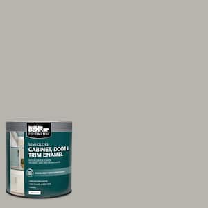 1 qt. #PPU24-11 Greige Semi-Gloss Enamel Interior/Exterior Cabinet, Door & Trim Paint