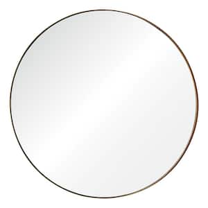 Medium Round Champagne Shatter Resistant Classic Mirror (29.5 in. H x 29.5 in. W)