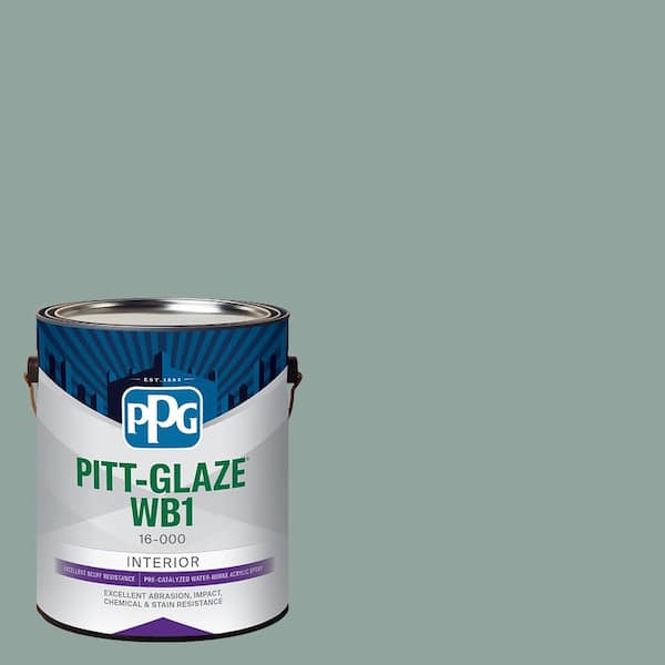 Pitt-Glaze 1 gal. PPG1136-5 Spruce Shade Eggshell Waterborne 1-Part Epoxy Interior Paint