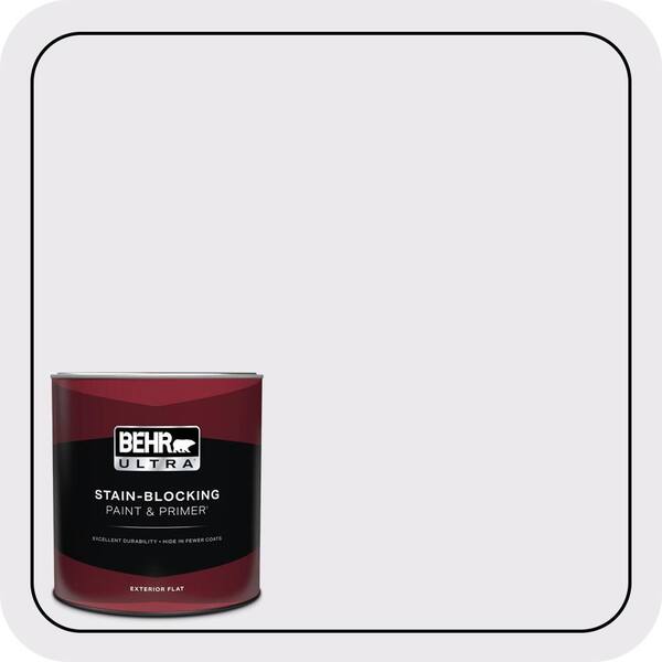 BEHR ULTRA 1 qt. #PPL-22 Dried Lavender Flat Exterior Paint & Primer
