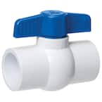 3/4 in. x 3/4 in. PVC Schedule 40 Slip x Slip Ball Valve(20-Pack)