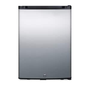 16 in. 1.1 cu. ft. Mini Fridge without Freezer in Stainless Steel