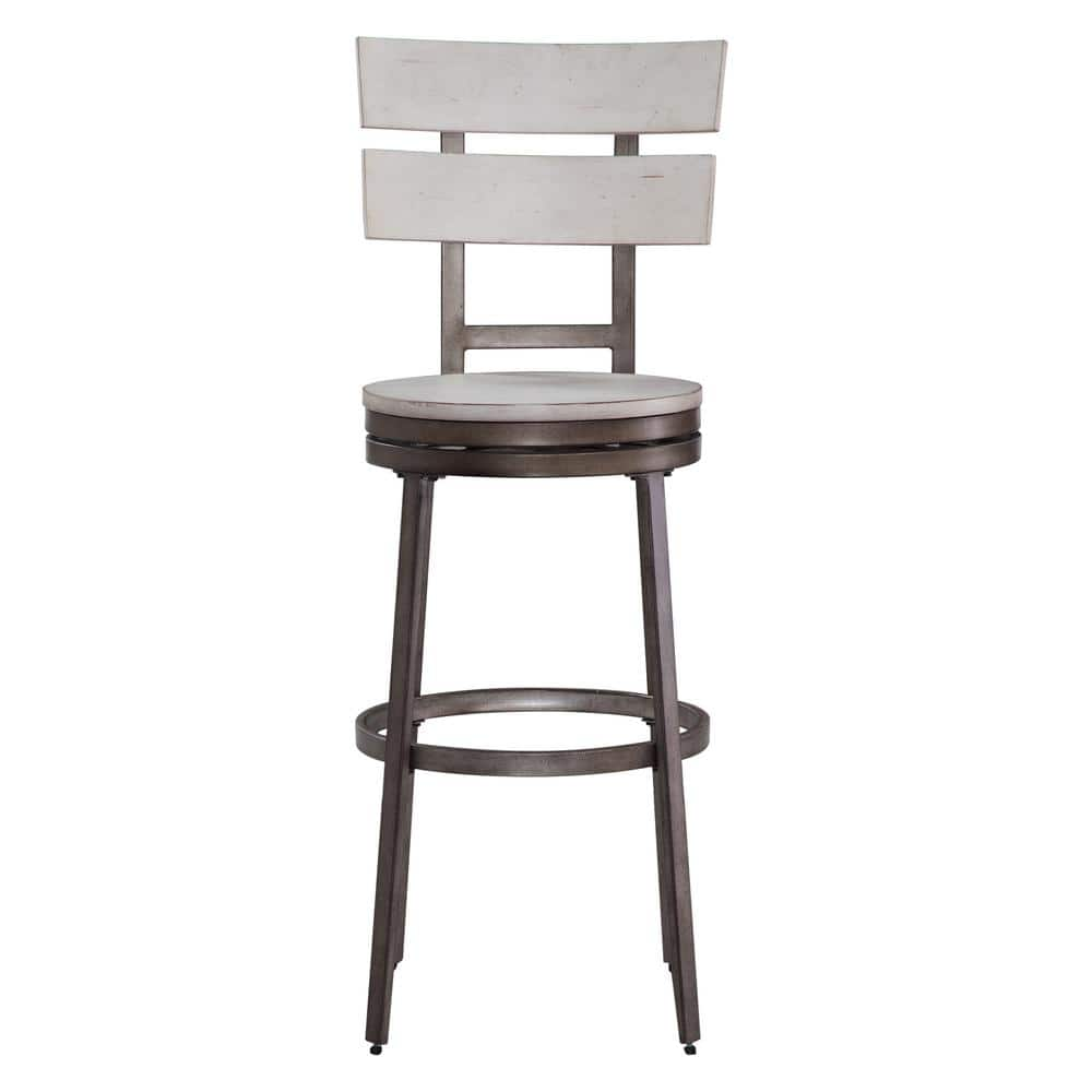 American Woodcrafters Colson 30 In Black White Bar Stool B1 801