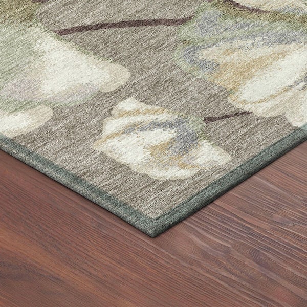 Chantille Machine Washable Indoor/Outdoor Abstract ACN2405 Taupe 8 ft. x 10 ft. Area Rug