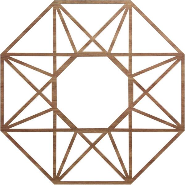 0.25 in. x 40 in. x 40 in. Wood Medallion Moulding