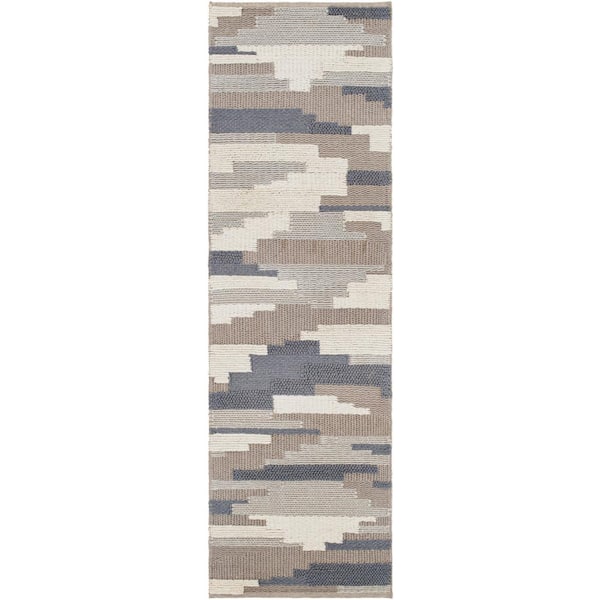 Livabliss Aurelia Beige Modern 3 ft. x 8 ft. Runner Indoor Area Rug