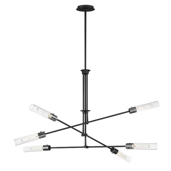 Equilibrium 6-Light Satin Brass LED Pendant Light