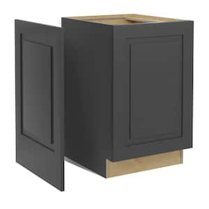 Grayson Deep Onyx Plywood Shaker Assembled Kitchen Cabinet End Panel 0.63 in W x 23.88 in D x 34.5 in H