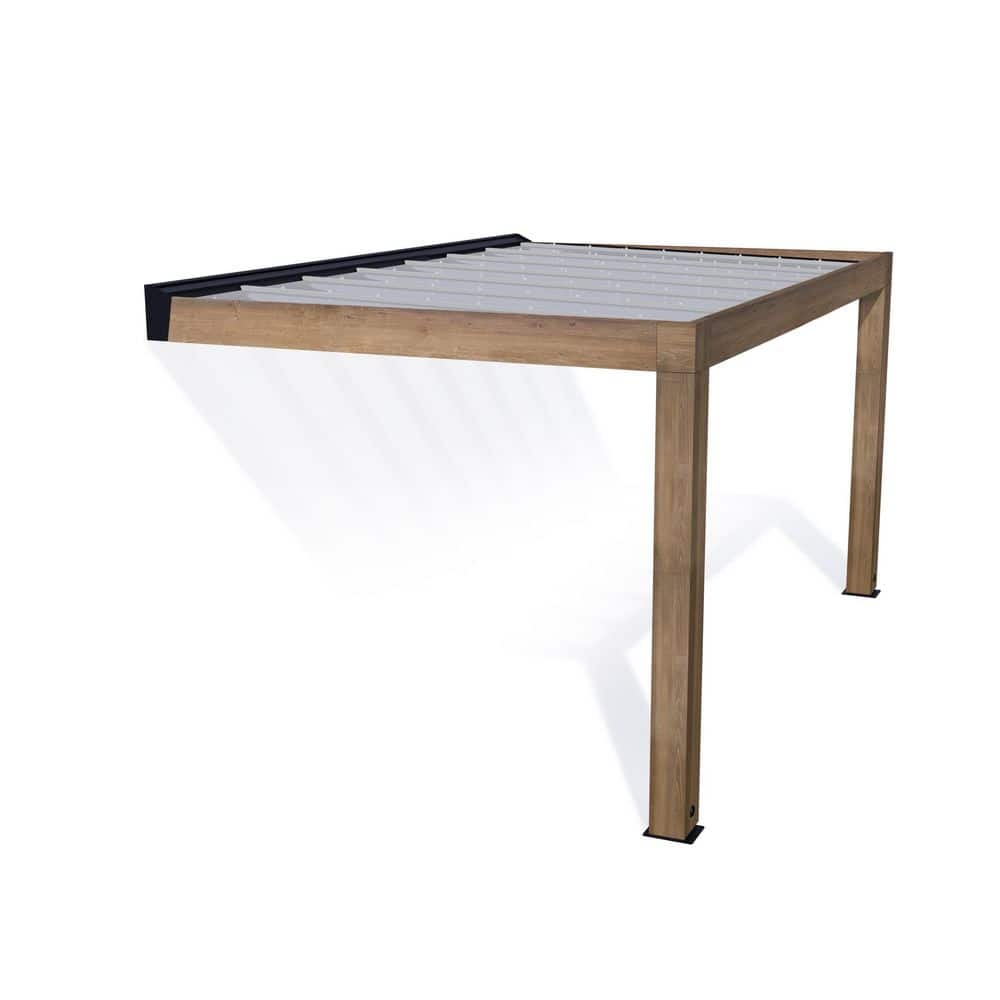 CANOPIA by PALRAM Helsinki 10 ft. x 15 ft. Cedar Wood/Solar