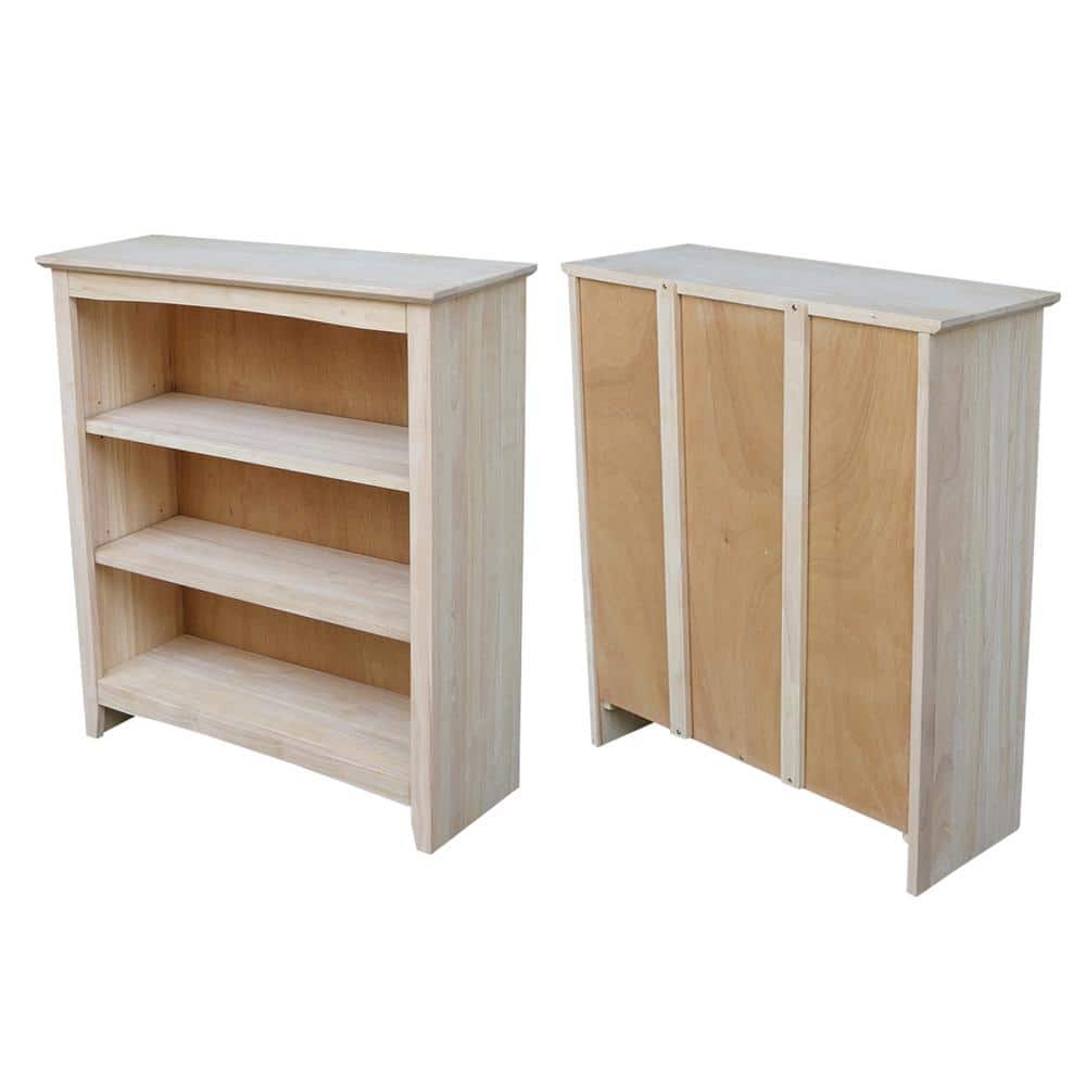 Traditional Elegant Adjustable Parawood Bookshelf - Brown