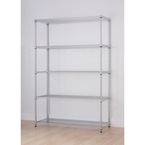 TRINITY Chrome Steel Clothes Rack 48 in. W x 75.5 in. H TBFZ-2707 - The  Home Depot