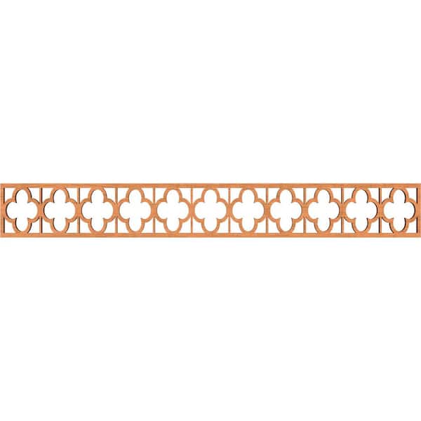 Ekena Millwork Woodall Fretwork 0.375 in. D x 46.5 in. W x 6 in. L Cherry Wood Panel Moulding
