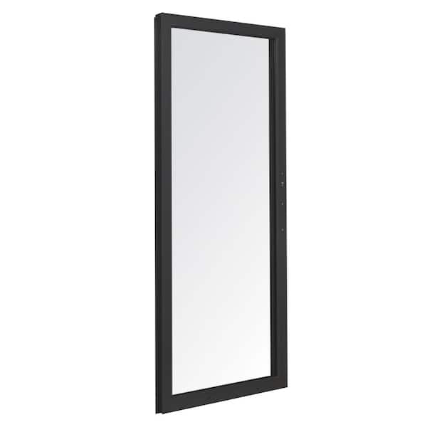 Andersen 70-1/2 in. x 79-1/2 in. 200 Series Black Left-Hand Perma-Shield Sliding Patio Door with Black Interior, Moving Panel