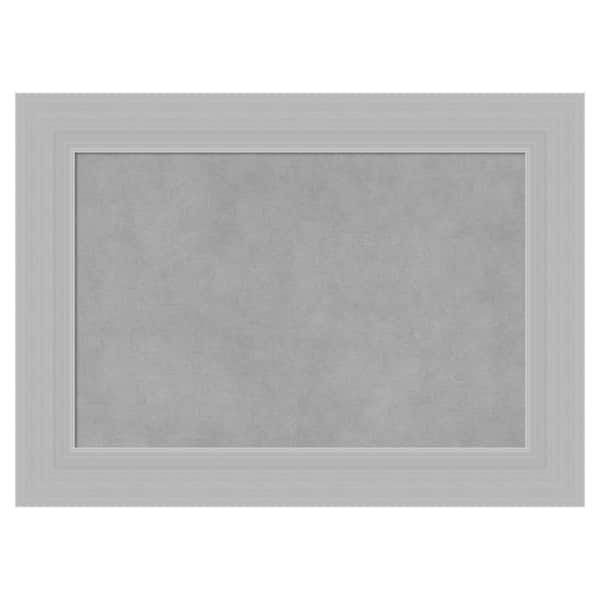 Amanti Art Brushed Sterling Silver 22 in. x 16 in. Framed Magnetic Board