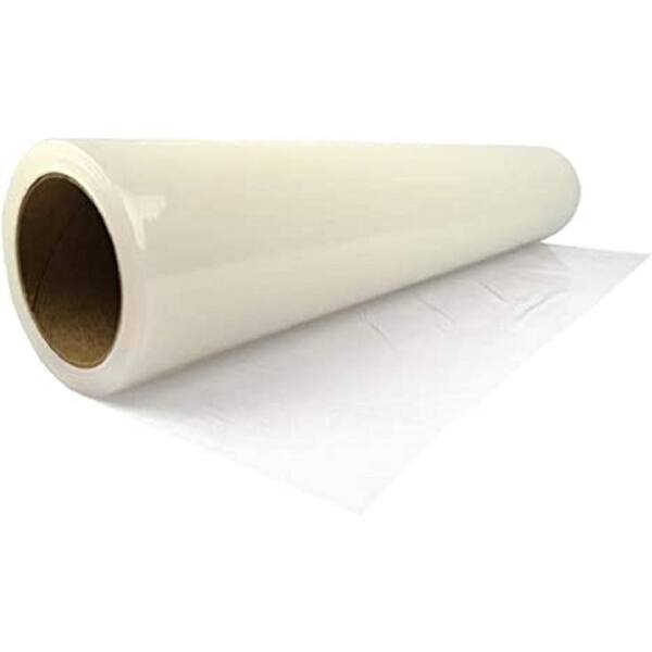 Floor Protection Film, 24 inch x 200 Feet Roll, White Self