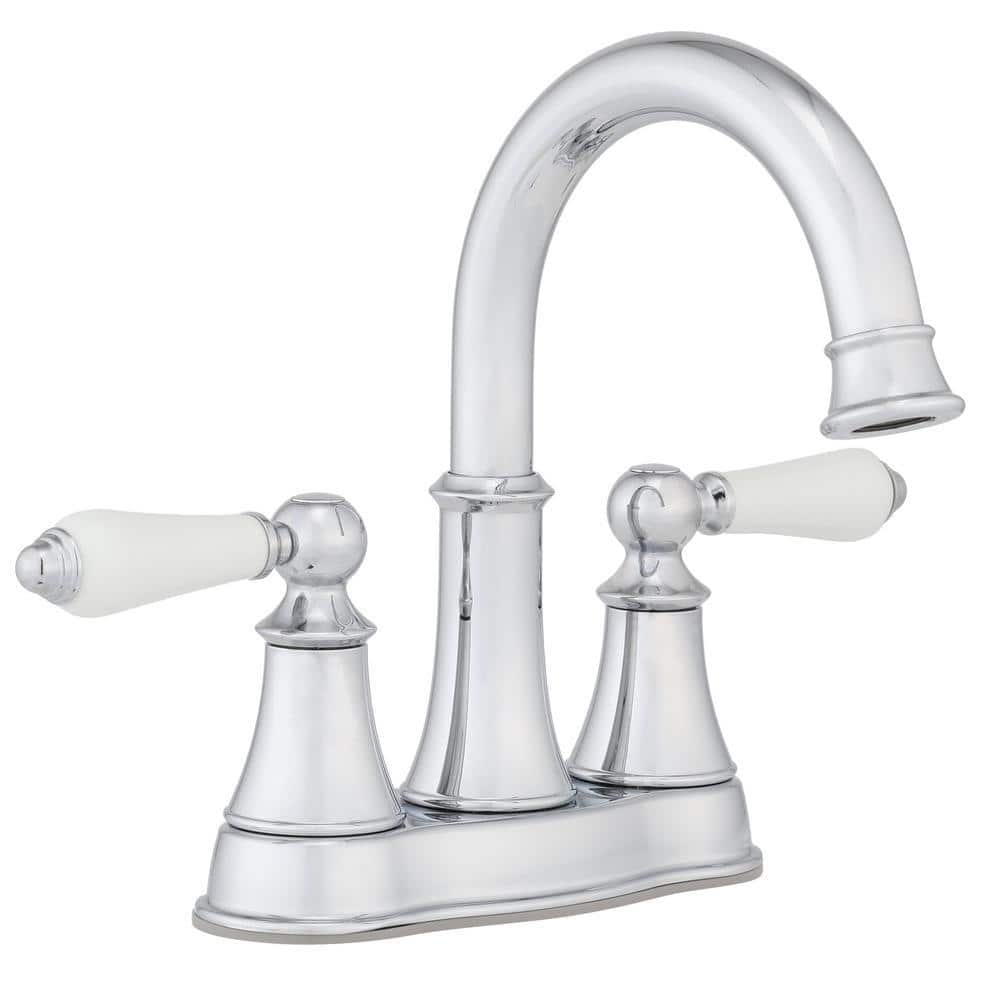 Polished Chrome Traditional 2-Handle Bathroom Faucet