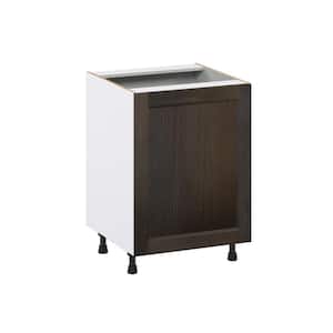 Lincoln 24 in. W x 34.5 in. H x 24 in. D Chestnut Solid Wood Assembled 3 Waste Bins Pull Out Kitchen Cabinet