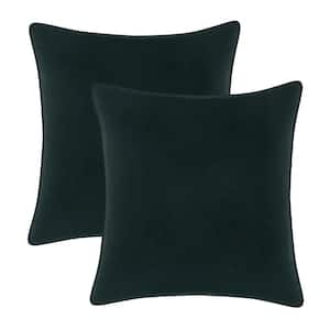 Dark green velvet throw best sale