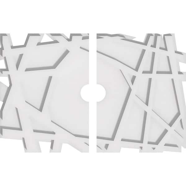 Ekena Millwork 1 in. x 20 in. x 13.375 in PVC Medallion Moulding