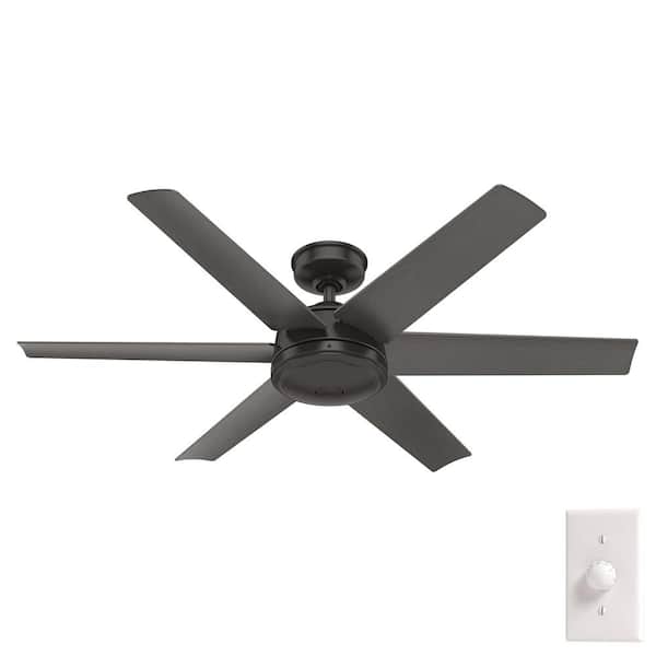 Hunter Jetty 52 in. Outdoor Noble Bronze Ceiling Fan with Wall Switch For Patios or Bedrooms