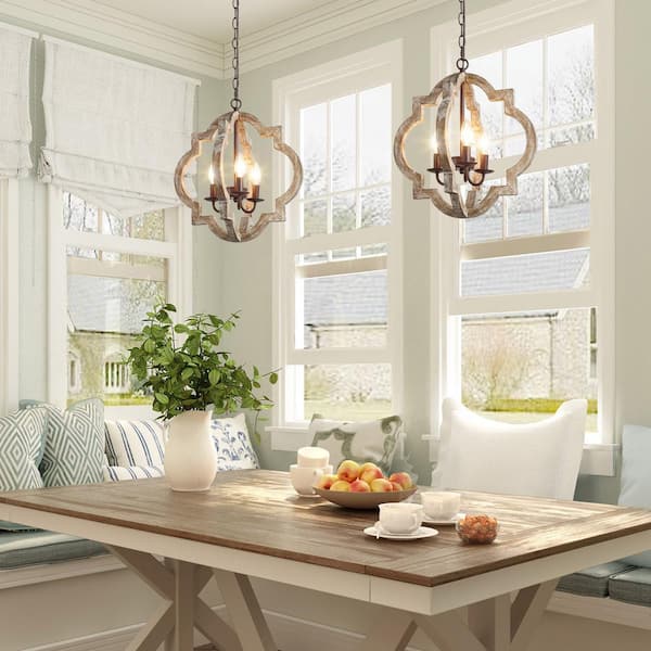 farmhouse breakfast nook lighting