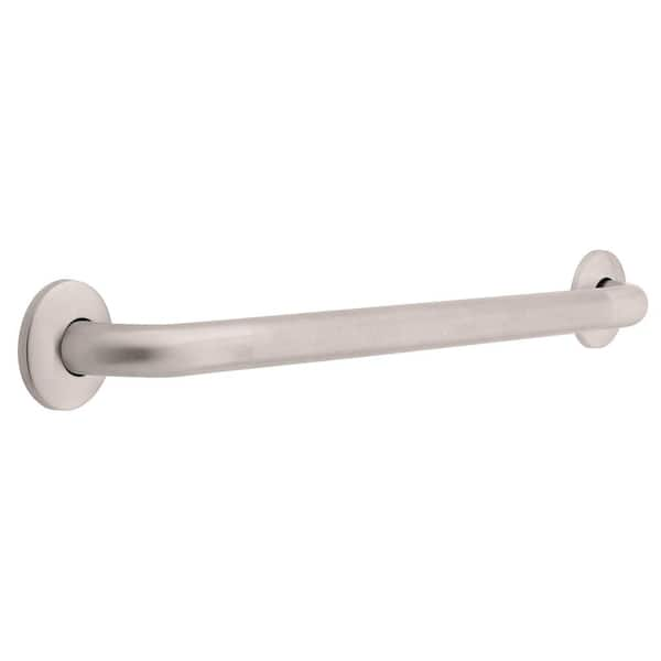 Franklin Brass 24 in. x 1-1/4 in. Concealed Screw ADA-Compliant Grab Bar in Peened Stainless