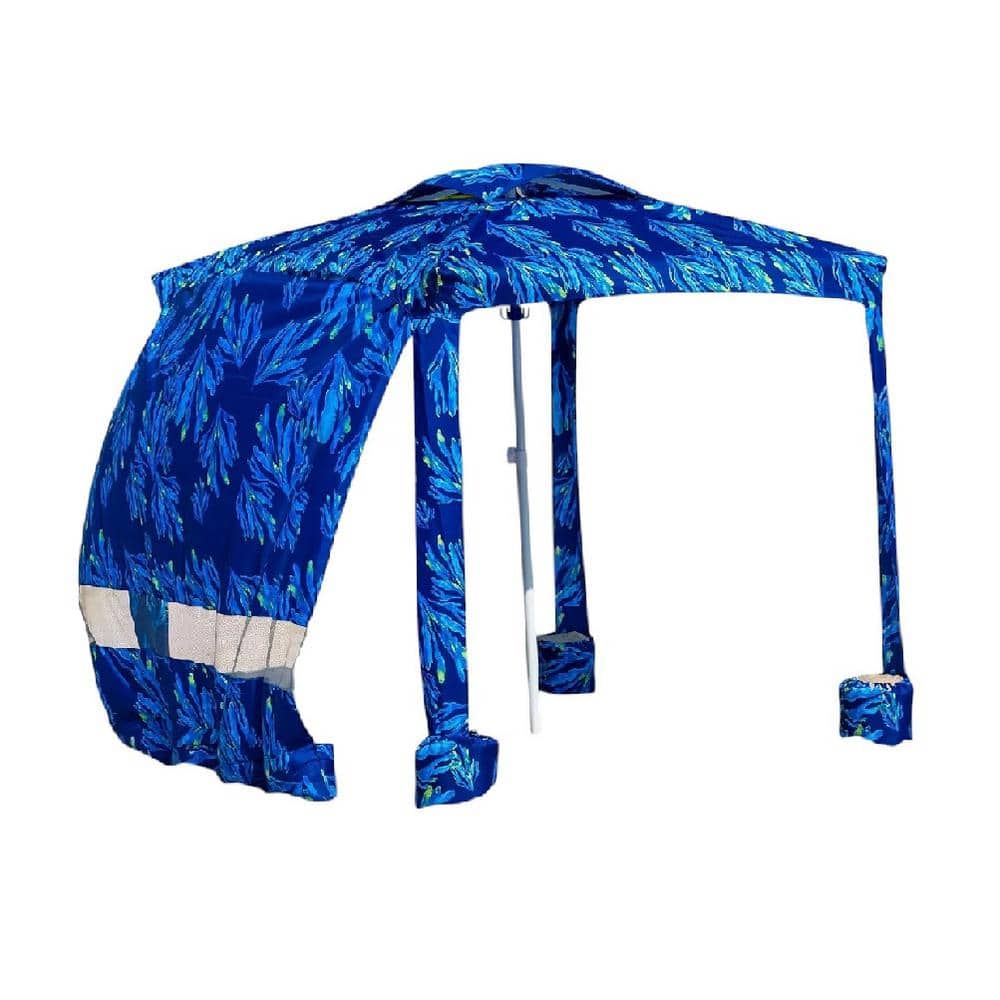 6.2 ft. x 6.2 ft. Beach Cabana Canopy Tent Easy-Setup Canopy with Sidewall for Ultimate Sun Protection price history on PriceWatchPro