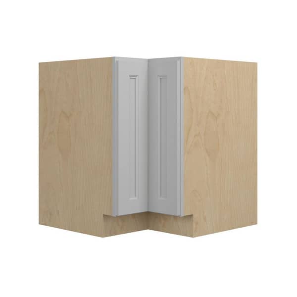 Rockingham Recessed 36 in. W x 34.5 in. H x 24 in. D in Painted Stratus Plywood Assembled Corner Lazy Susan Base-Right