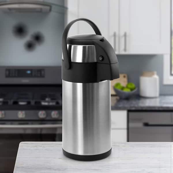 0.75 Gal. Stainless Steel Air Pot Hot Water Dispenser with Double Insulation
