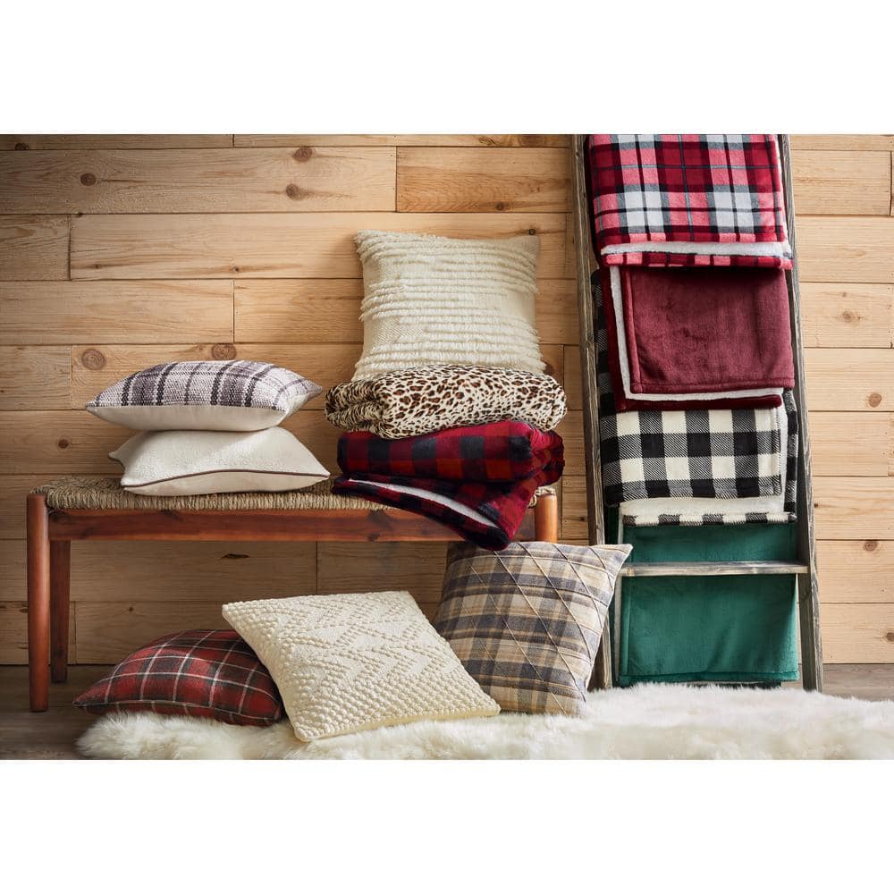 Large Dark Natural Seagrass and Wood Bench
