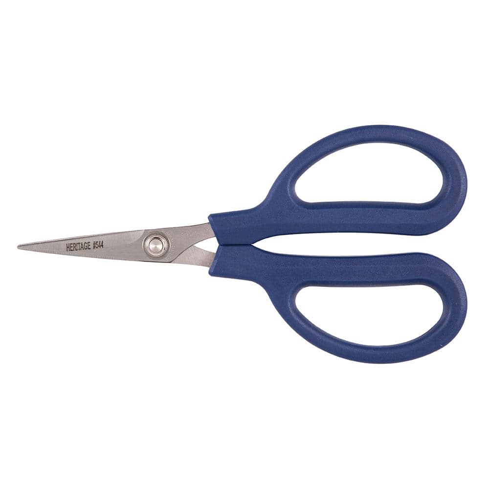 Electrician Scissors with Wire Stripping Slots & Plastic Grips