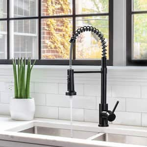 Single Handle Pull Down Sprayer Kitchen Faucet in Oil Rubbed Bronze