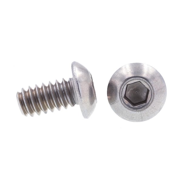 3/8-24 Button Head Socket Cap Screws Allen Hex Drive Stainless Steel 18-8  Qty 10