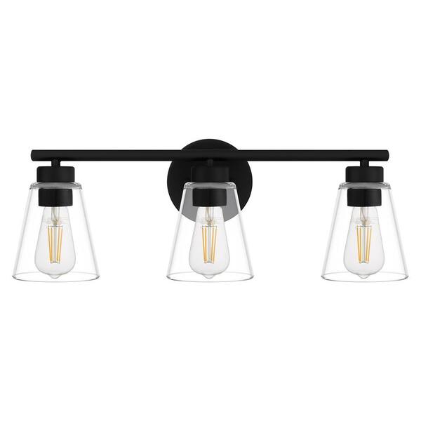 bathroom light fixtures black matte