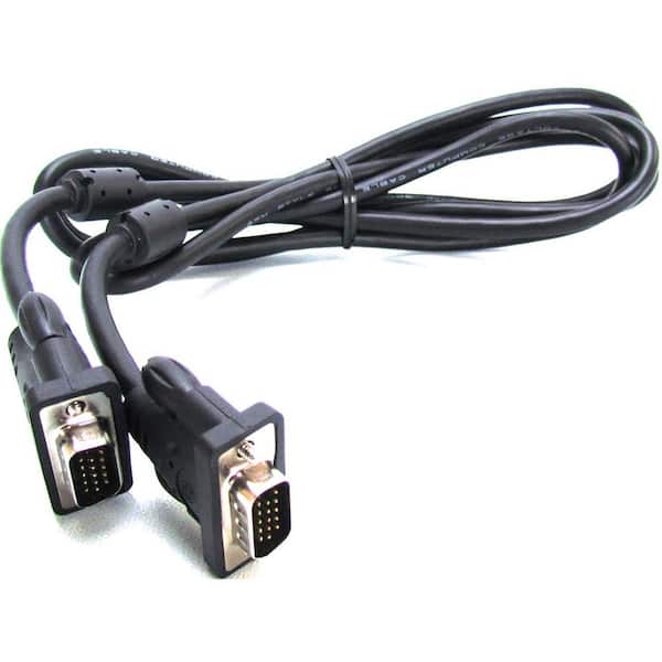 GE 6 ft. VGA/SVGA Video and Display Cable, Black