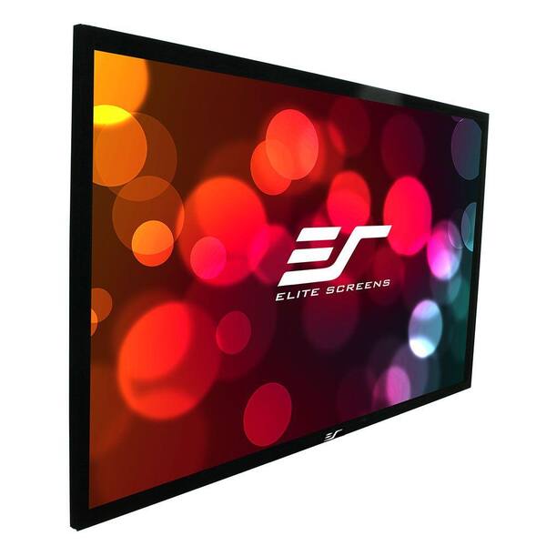 Elite Screens 138 in. Diagonal Accoustically Transparent Fixed Projection Screen with 2:35:1 Ratio