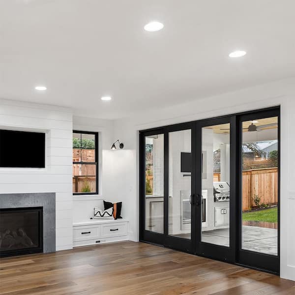 EnviroLite 4 in. Bright White LED Easy Up Recessed Can Light with
