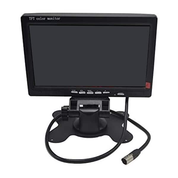 OBJLGEV 7 in. TFT LCD Car Rear View Camera Monitor in Black (1-Pack)