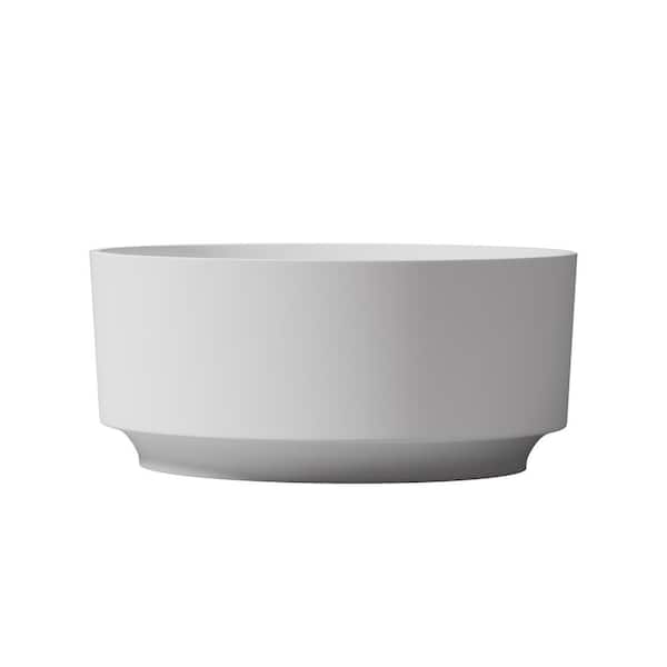 Unbranded 49 in. x 49 in. Soaking Bathtub with Center Drain in White