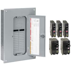 QO 125 Amp 24-Space 24-Circuit Main Lugs Load Center with Cover- Value Pack