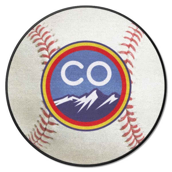 FANMATS Colorado Rockies Baseball Rug - 27in. Diameter