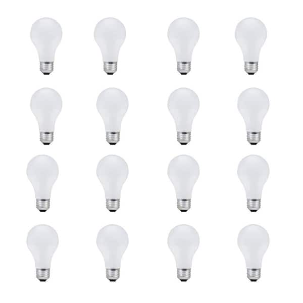 Unbranded 100-Watt A19 Dimmable Halogen Light Bulb Soft White (16-Pack)