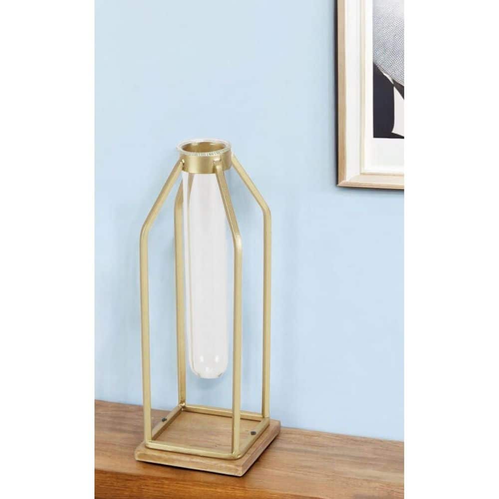 10 in. Black And Gold Cast Aluminum Oval Table Vase price history on PriceWatchPro