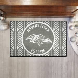 FANMATS NFL - Baltimore Ravens 30 in. x 72 in. Indoor Ticket Runner Rug  23112 - The Home Depot