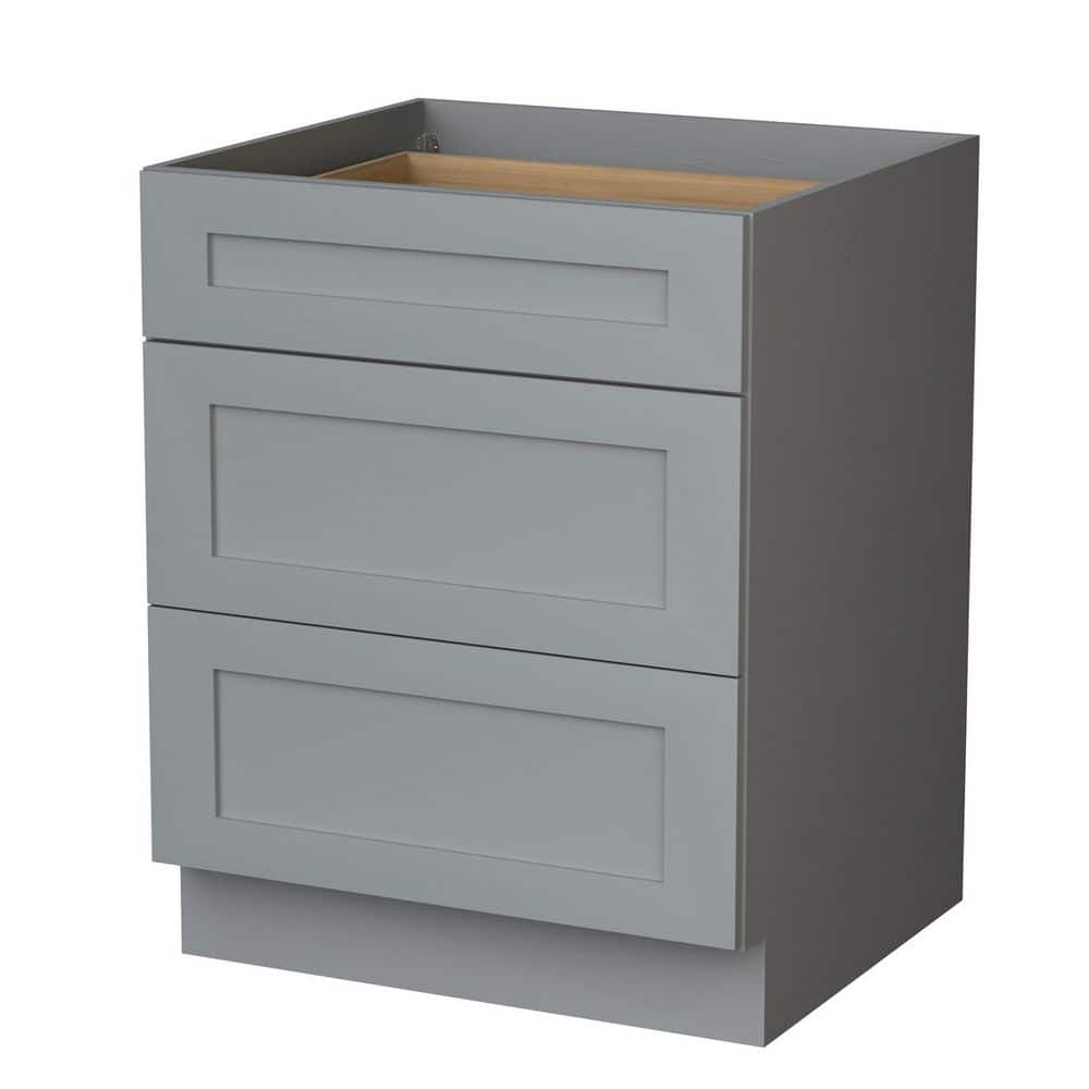 15 in. W x 21 in. D x 34.5 in. H Ready to Assemble Plywood Shaker Drawer Base Bathroom Cabinet in Grey with Soft Close price history on PriceWatchPro
