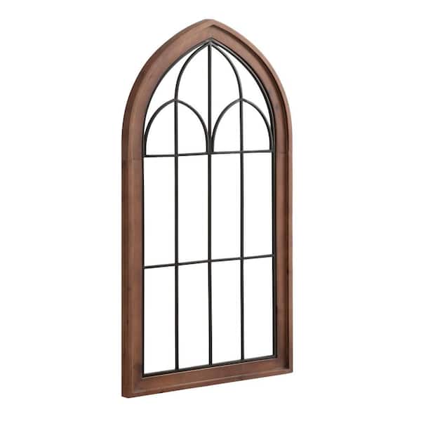 Rennell 36 in. x 19 in. Dark Brown Wooden Wall Art Plaque