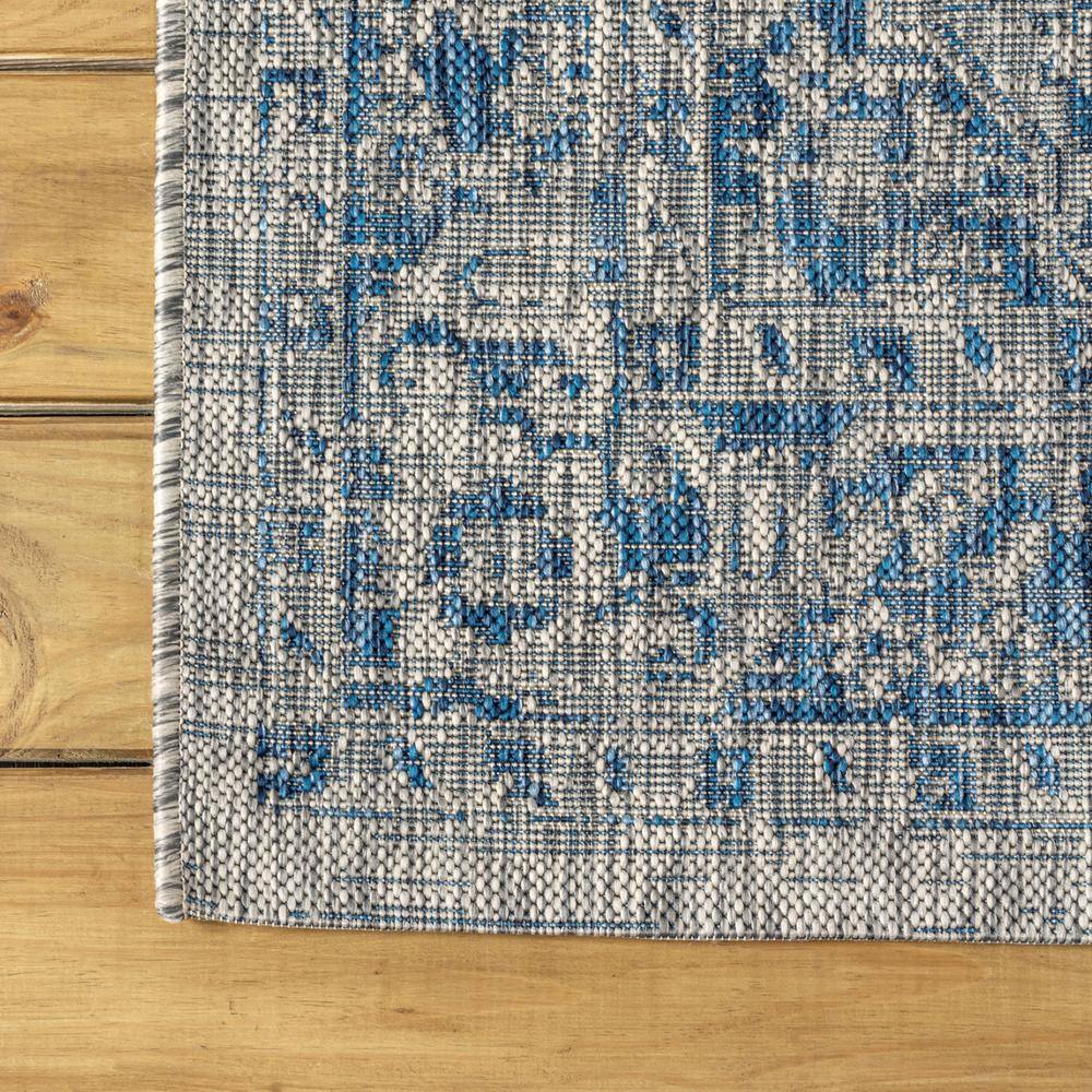 Rozetta Boho Medallion Gray Synthetic 3x5 Indoor/Outdoor Rug