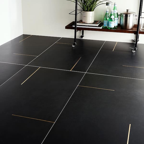 Ivy Hill Tile Stria Bar Black 4 in. x 0.39 in. Matte