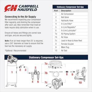 30 Gal. Portable Gas-Powered Air Compressor